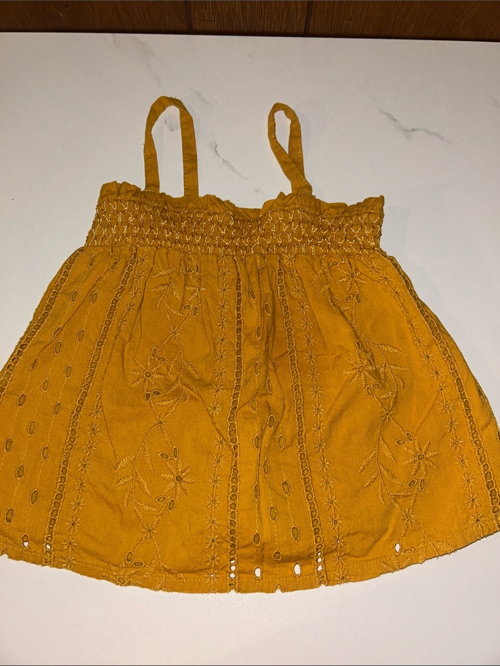 5/$20 Old Navy | Eyelet Smocked Tank Top